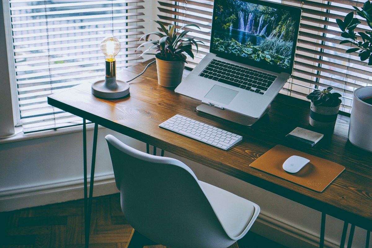 Organized storage solutions for desk workspace